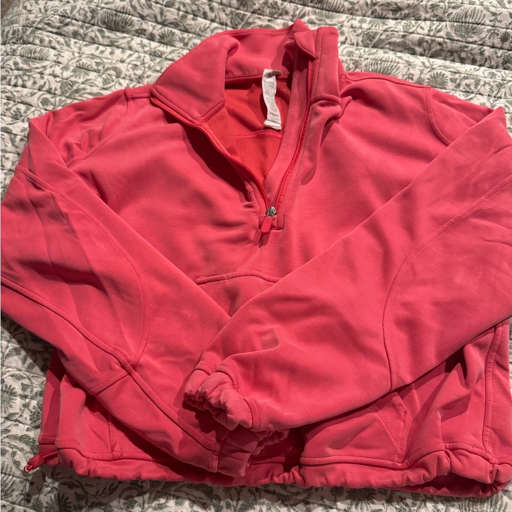 Lululemon brushed Softstreme half zip